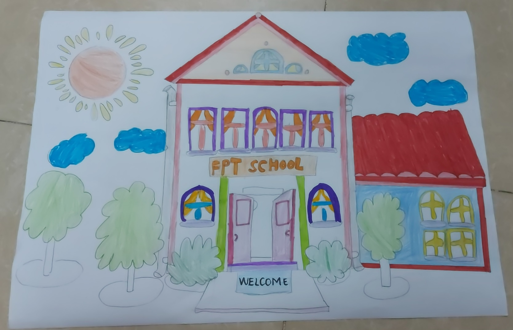 FPT Schools dưới bàn tay của họa sĩ nhí