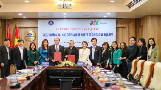 FPT Education và Trường Đại học Sư phạm Hà Nội hợp tác phát triển nguồn nhân lực 7 Tổ chức Giáo dục FPT ký kết thỏa thuận hợp tác phát triển nguồn nhân lực với Trường Đại học Sư phạm Hà Nội