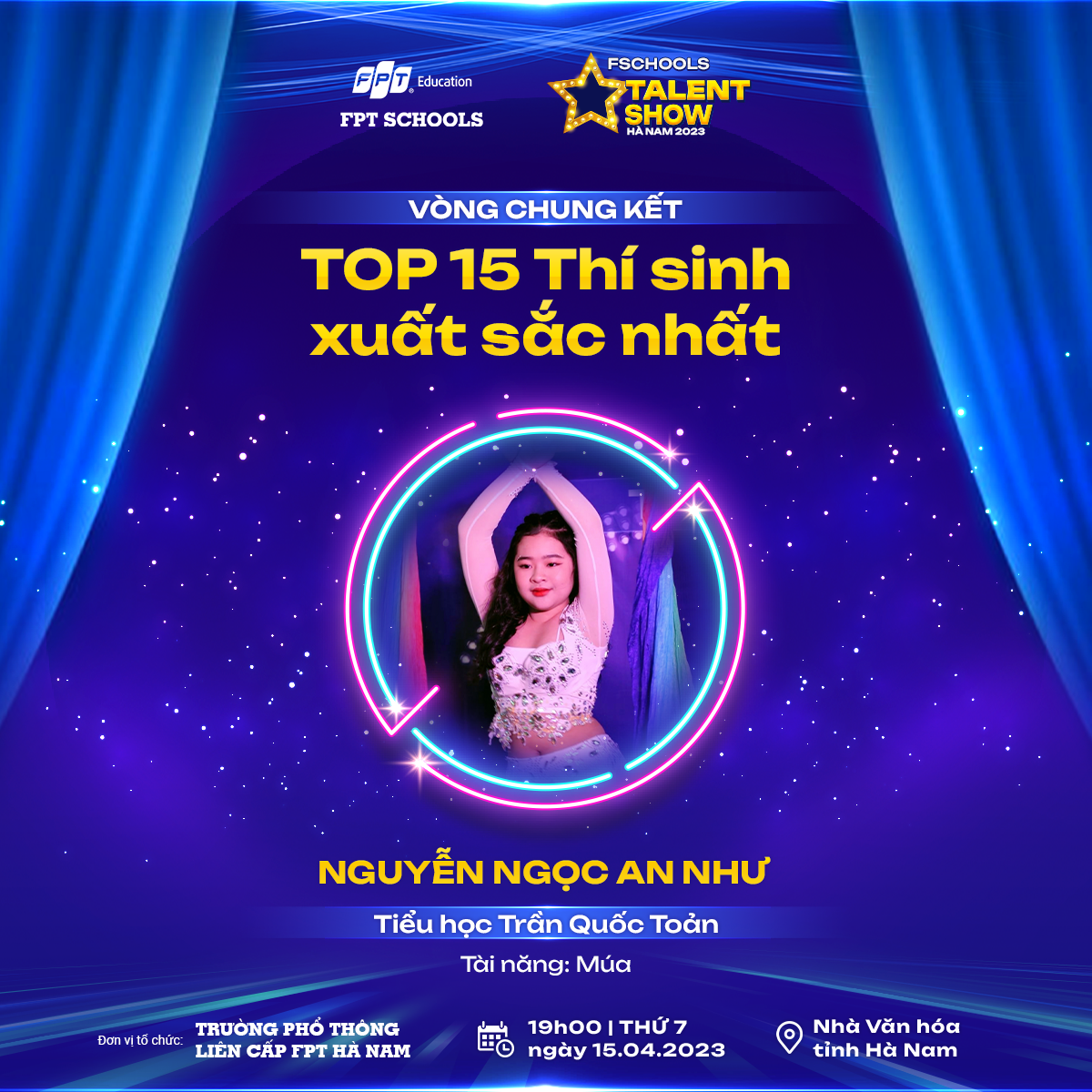 Nguyễn Ngọc An Như, Trường Tiểu học Trần Quốc Toản, tài năng Belly Dance