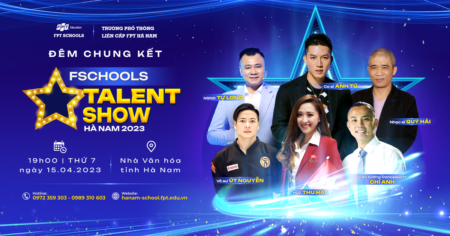 Ban giám khảo và khách mời chung kết Fschool Talent Show Hà Nam 2023