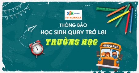 Thông báo về việc học sinh quay trở lại trường học