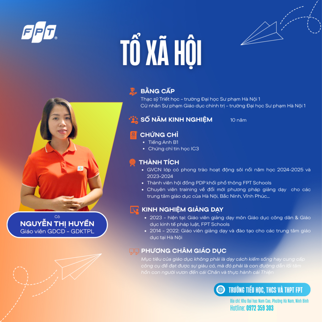 Tổ Xã hội FPT Schools - Người thầy góp phần kiến tạo nhân cách, mở rộng tầm nhìn toàn cầu 15 2 59