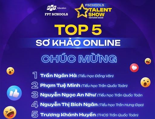 Top 5 thí sinh vòng online