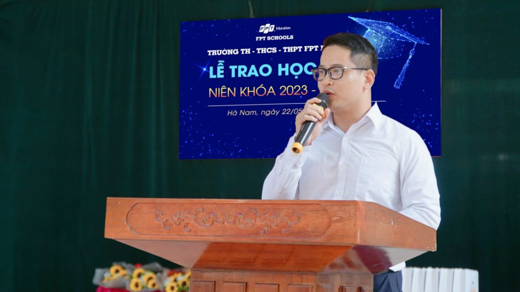 ThS. Vũ Mạnh Tuấn - Giám đốc Điều hành Trường Tiểu học, THCS và THPT FPT Hà Nam 