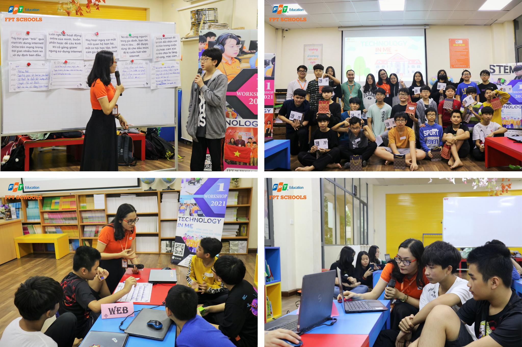 “Bỏ túi" vô vàn kiến thức và kĩ năng cùng Ếch Cốm khối THCS qua bộ đôi workshop siêu hấp dẫn dịp cuối tháng 3 15 Thông qua workshop "Technology in me", Ếch Cốm đã "bỏ túi" nhiều tips sử dụng mạng xã hội đúng cách