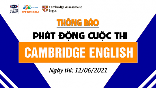 Phát động cuộc thi Chứng chỉ Tiếng Anh Cambridge - đợt thi tháng 6 10 cambridge