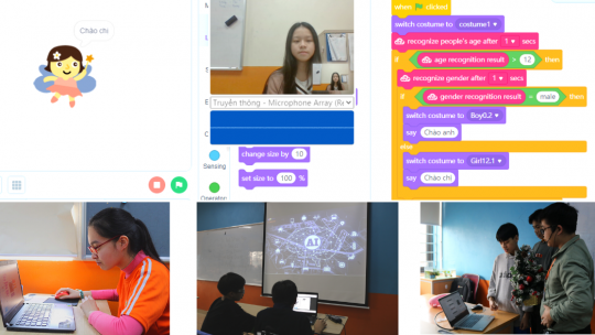 Học sinh FPT trải nghiệm lập trình trí tuệ nhân tạo 11 trải nghiệm ai