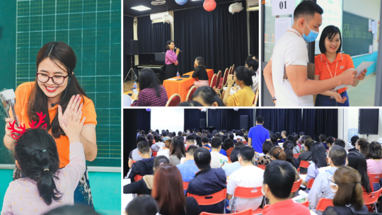 Ngày hội tuyển sinh khối 1 - Cả nhà cùng vui 9 banner hội thảo khối 1