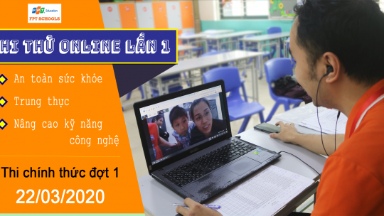 Phụ huynh: "Con thi online vừa làm quen đề thi lại đảm bảo an toàn sức khỏe, rèn tính trung thực và nâng cao kỹ năng sử dụng công nghệ" 43 banner1