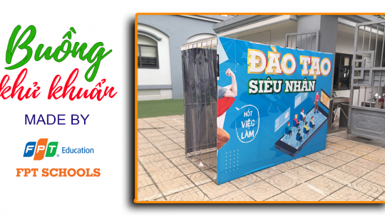 Buồng khử khuẩn "siêu rẻ" chống dịch Covid-19 của trường "trồng"được 15 khukhuan