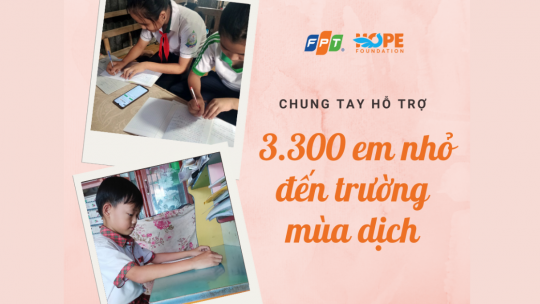 Tập đoàn FPT tặng 3.300 bộ thiết bị học trực tuyến cho học sinh nghèo 12 may tinh cho em