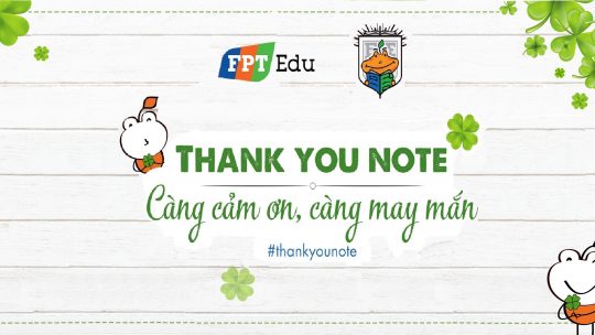 Thank you note – Mỗi lời cảm ơn, một lời nguyện cầu may mắn 10 Thank you note – Mỗi lời cảm ơn, một lời nguyện cầu may mắn