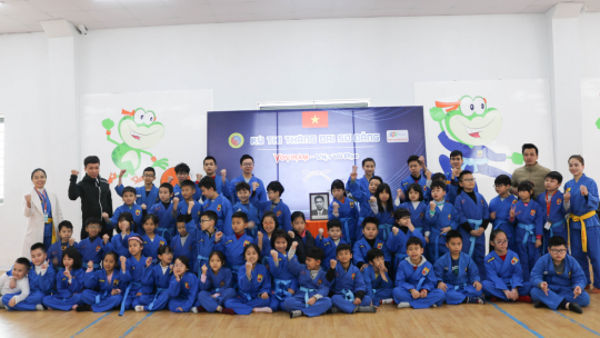 Học sinh FPT thi thăng đai môn võ Vovinam 5 vovinam
